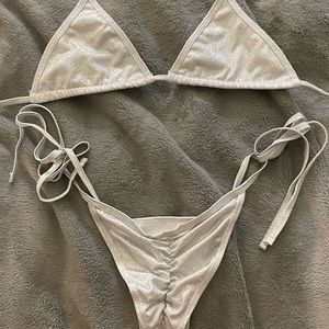 Holographic festival two piece set